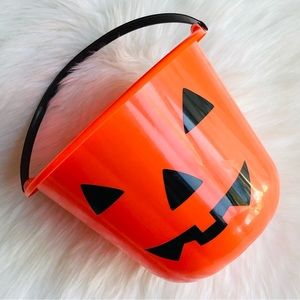 Orange Halloween Candy Bucket